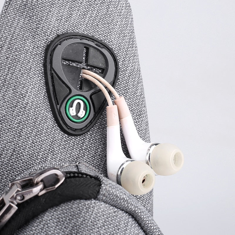 Mini travel sport bag with earphone jack