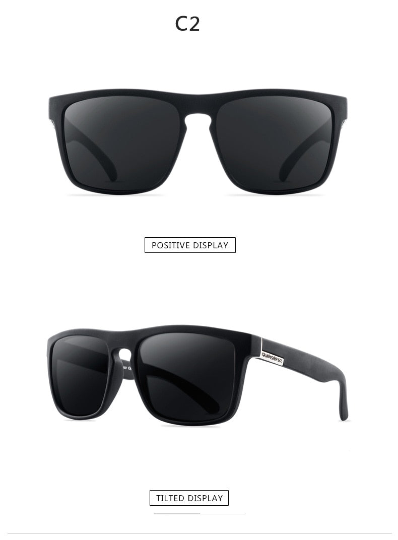 DJXFZLO Classic Polarized Mirror Square Sunglasses