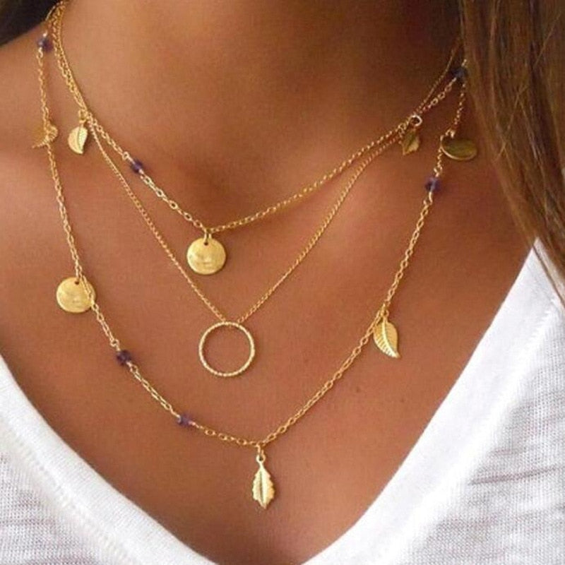 30 Styles of Multi-layer Alloy Necklaces