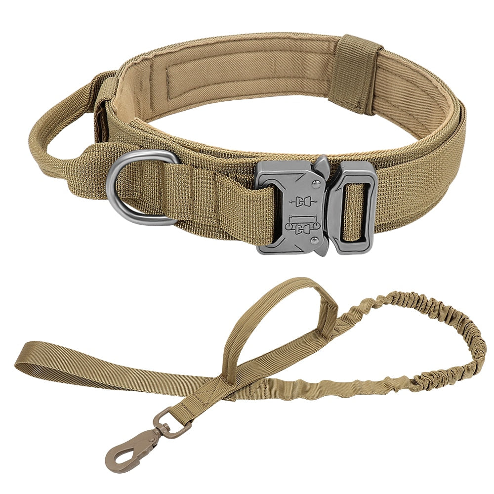 Adjustable Durable Tactical Nylon Collar/Leash For Dogs