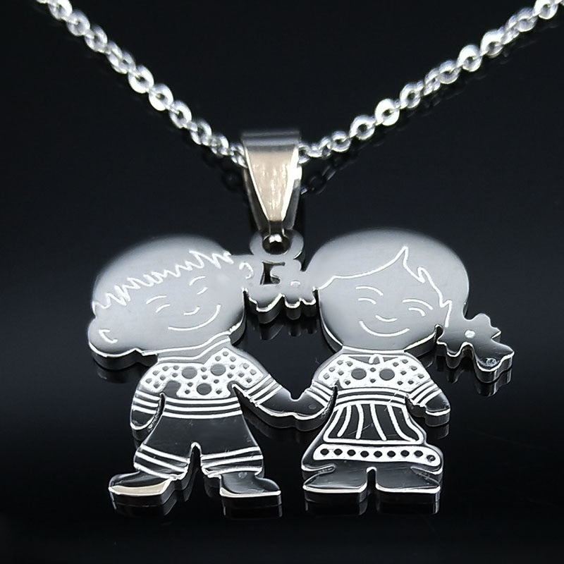 Figures Stainless Steel Necklaces