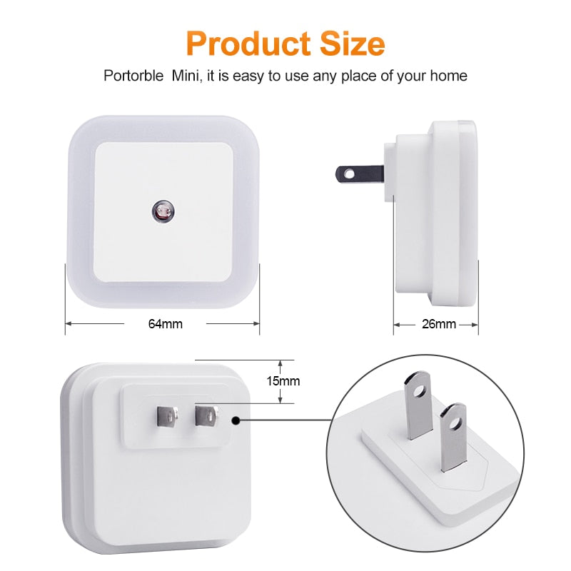 LED Night Light Mini Light Sensor Control