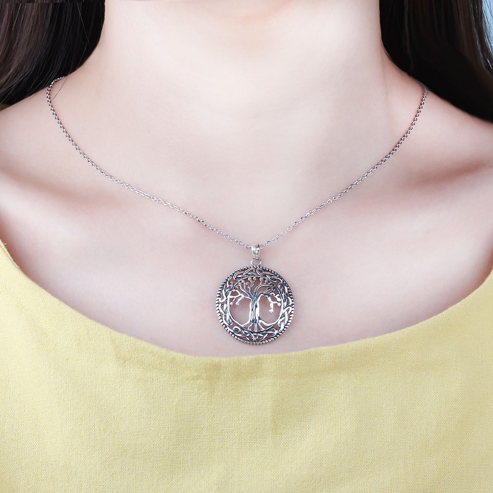 Tree of Life Round Necklace