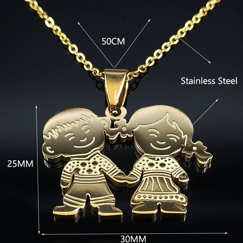 Figures Stainless Steel Necklaces