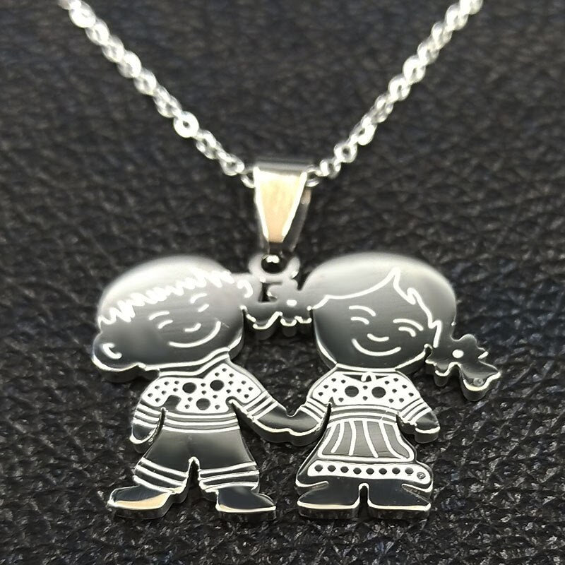 Figures Stainless Steel Necklaces