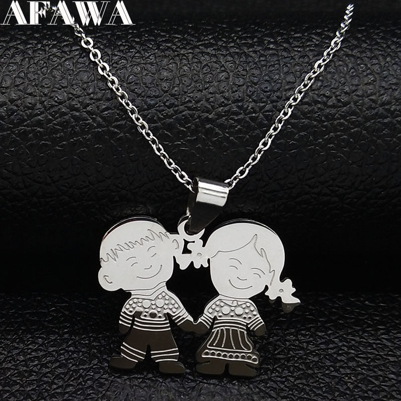 Figures Stainless Steel Necklaces