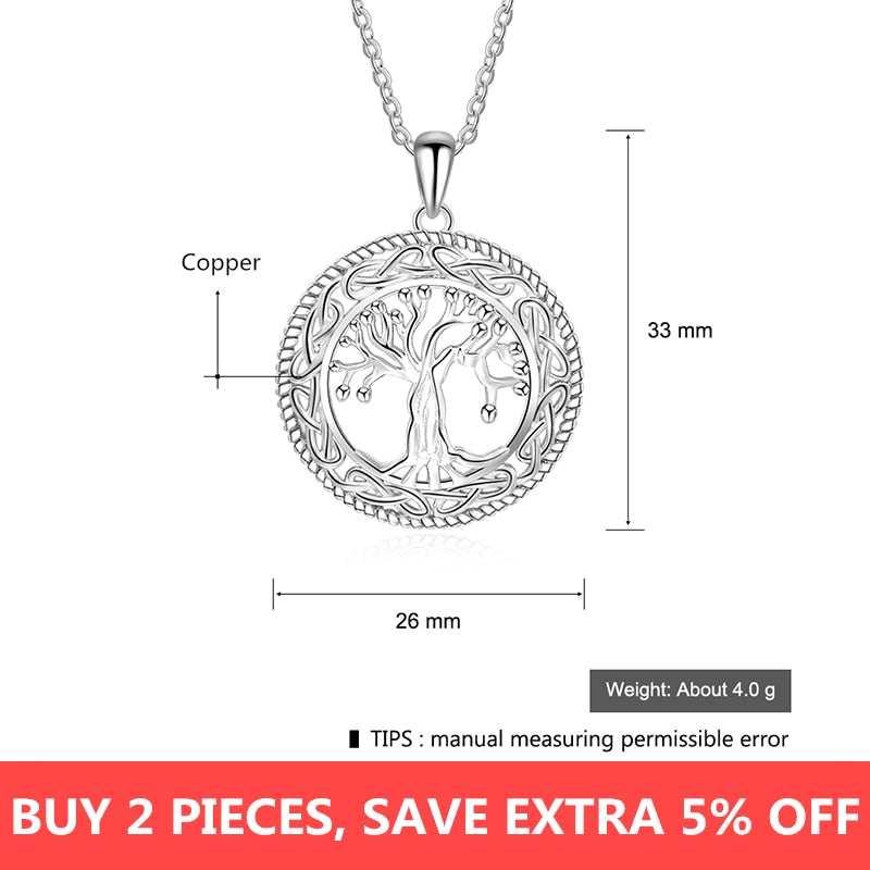 Tree of Life Round Necklace