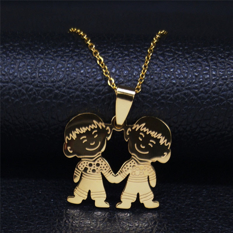 Figures Stainless Steel Necklaces