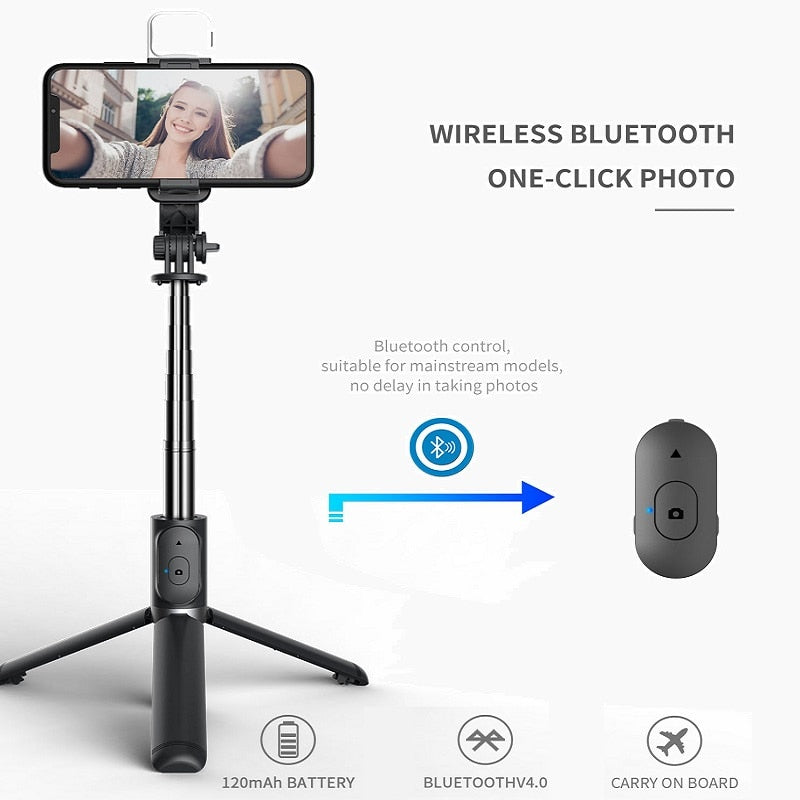 Wireless Bluetooth Selfie Stick Remote Control For Android