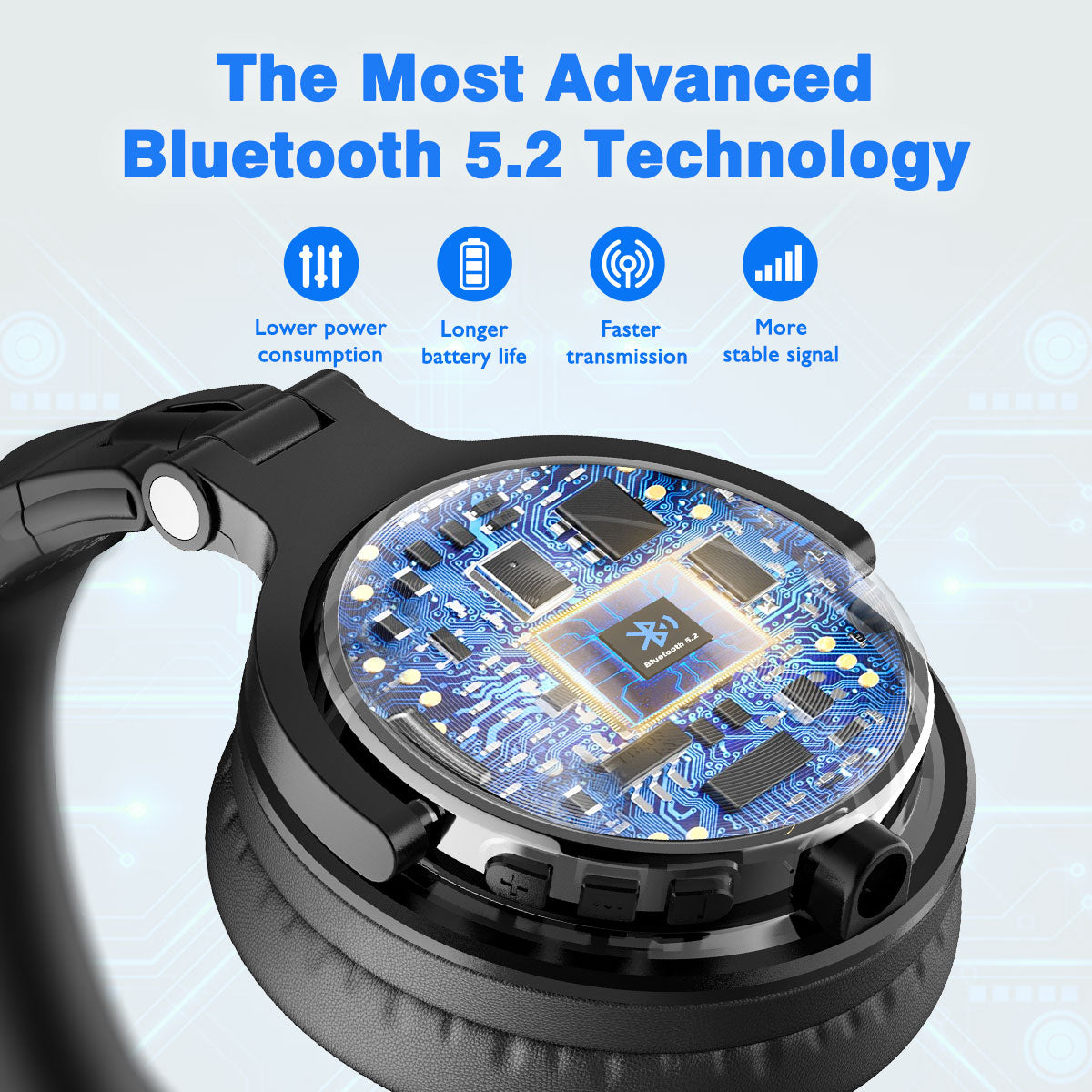 Bluetooth Wireless Headphones With Microphone