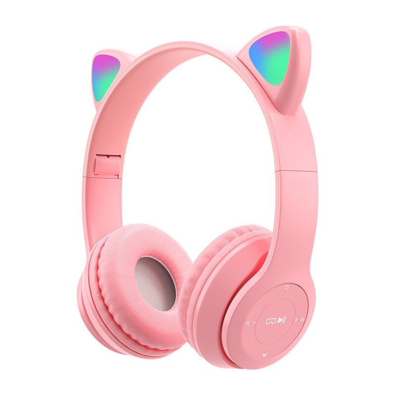 Wireless RGB Cat Ears Headphones