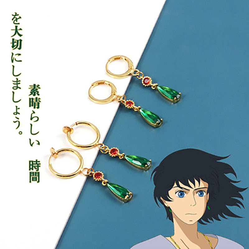 Anime Howl Moving Castle Costume Earrings