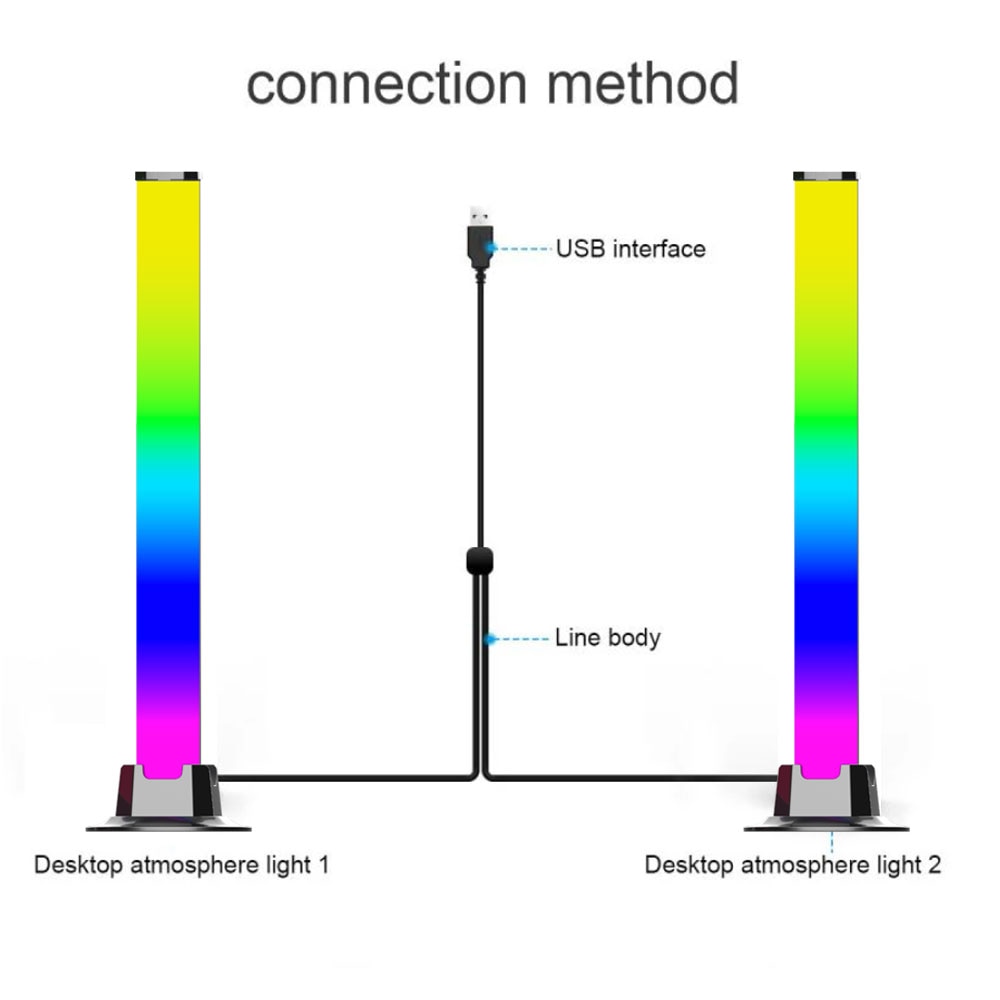 LED Pickup Light RGB Sound Control Symphony Light Smart App Control