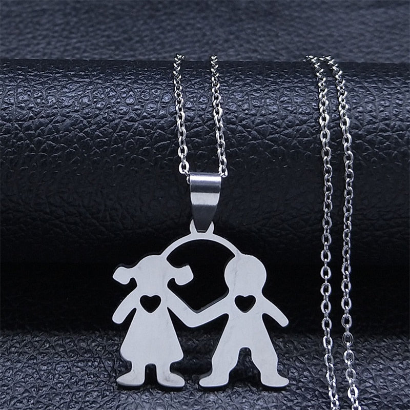 Figures Stainless Steel Necklaces