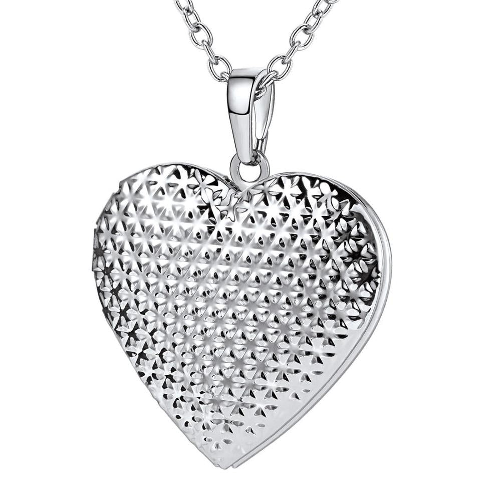 Openable Heart Locket Necklace