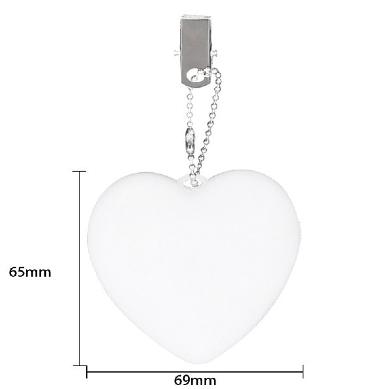 Purse Handbag Light Heart Shaped Sensor LED Bag