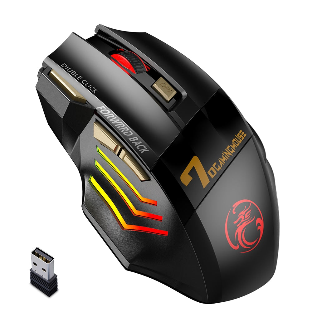 Rechargable RGB Wireless Bluetooth Gaming Mouse