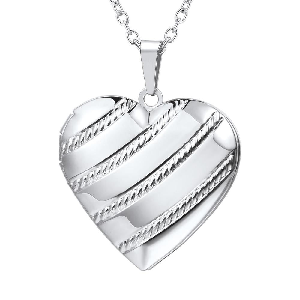 Openable Heart Locket Necklace