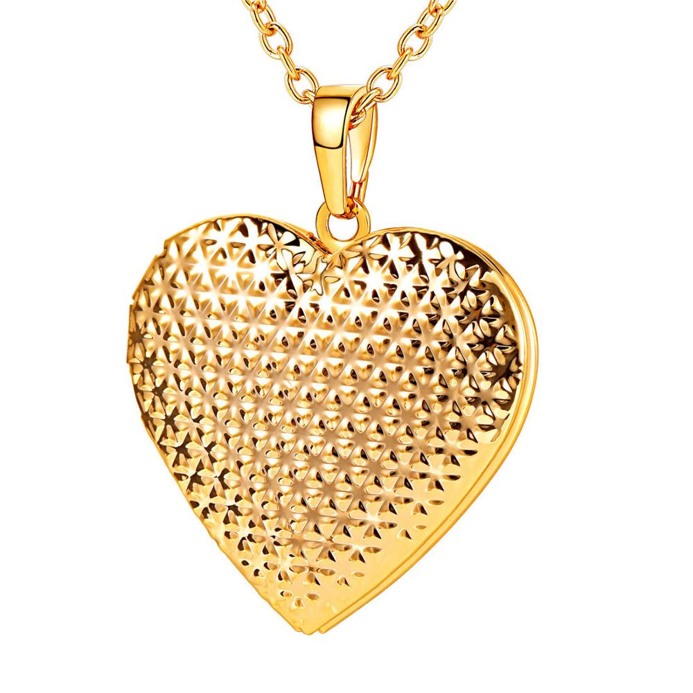 Openable Heart Locket Necklace