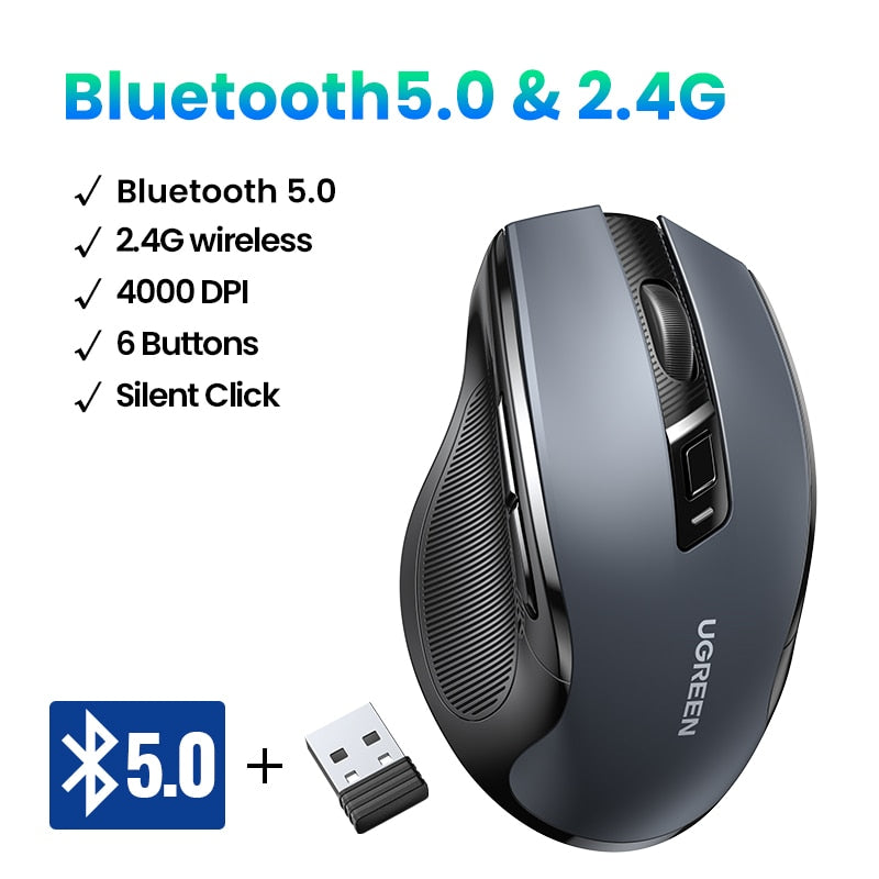 4000 DPI Silent 6 Buttons 2.4G Mouse