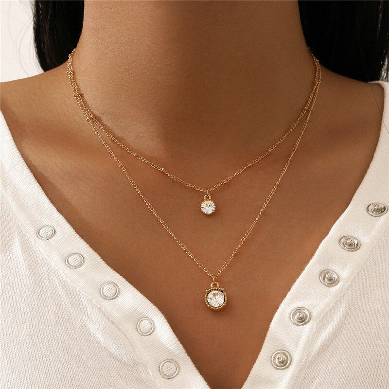 30 Styles of Multi-layer Alloy Necklaces