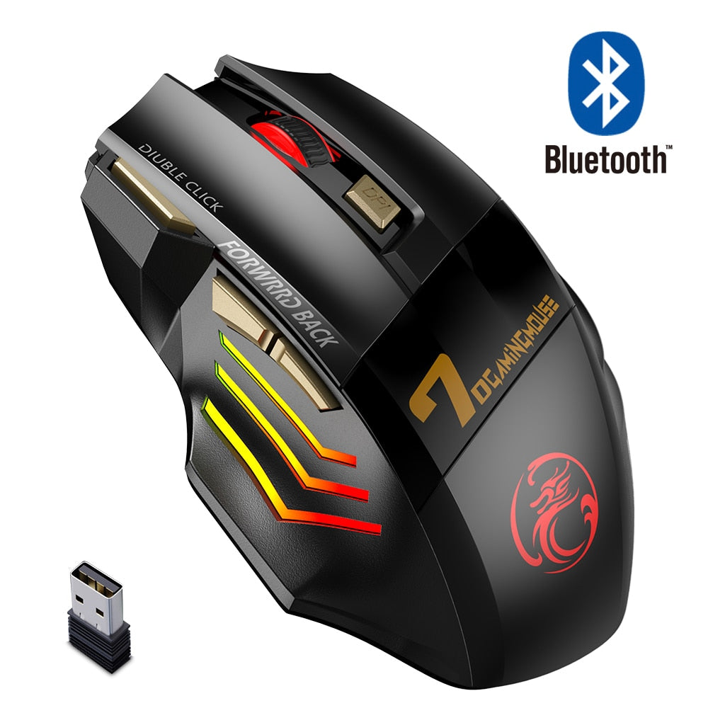 Rechargable RGB Wireless Bluetooth Gaming Mouse