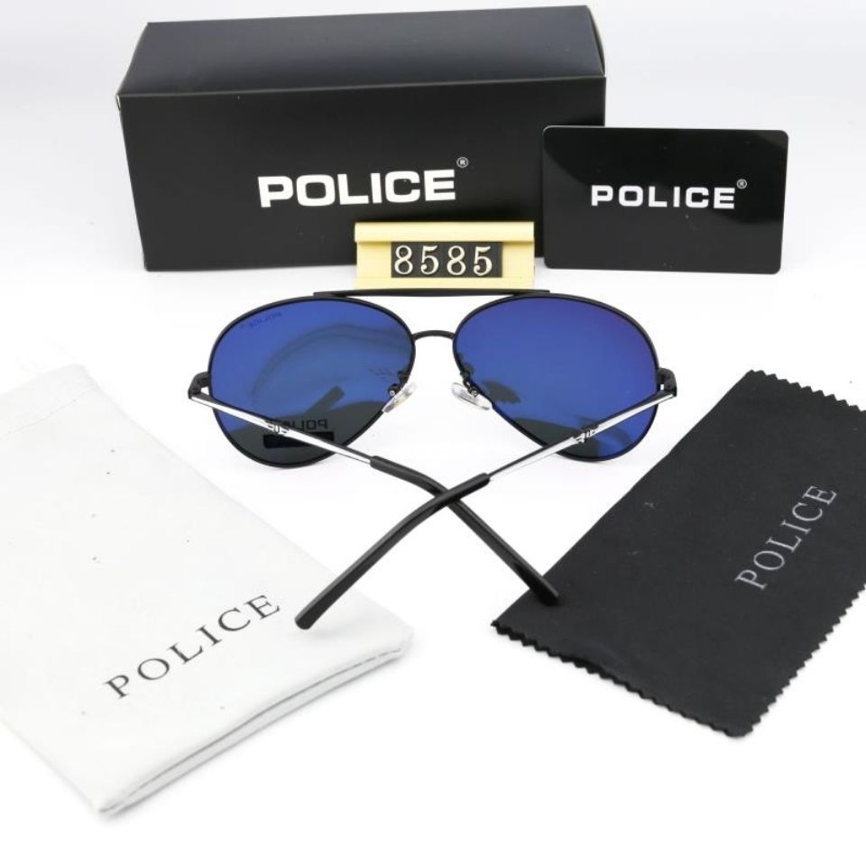 Unisex POLICE Brand Polarized Pilot Sunglasses