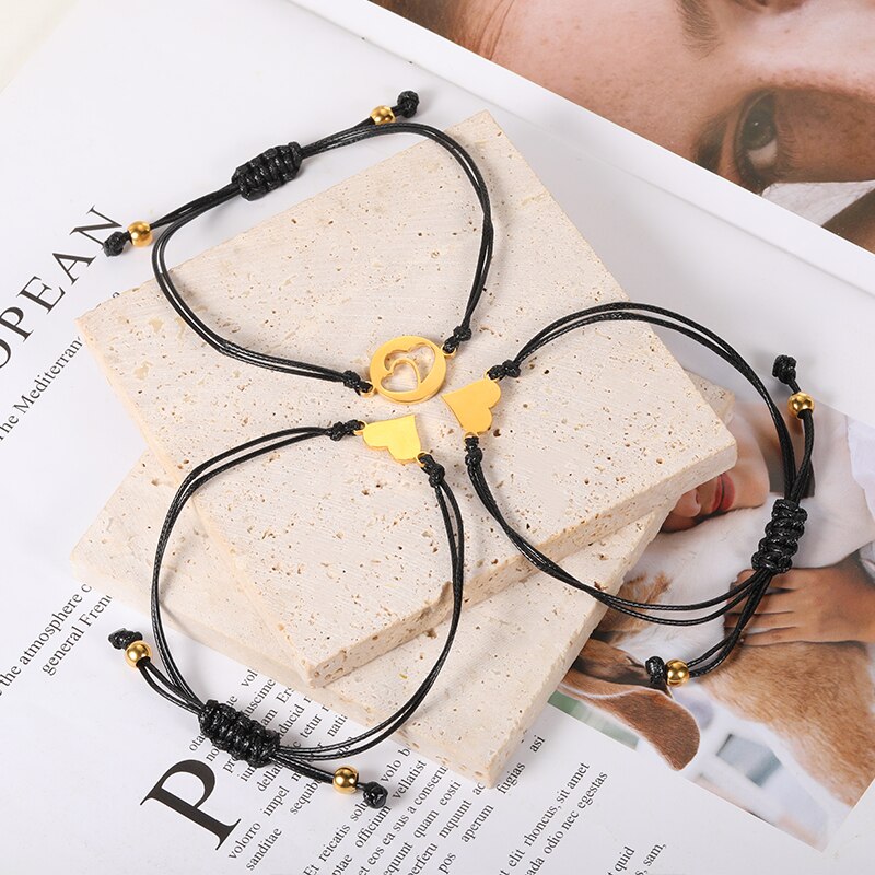 3PCS Hearts Adjustable Bracelet