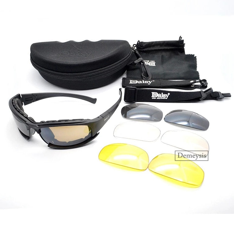 Polarized Sunglasses with 4 Lens