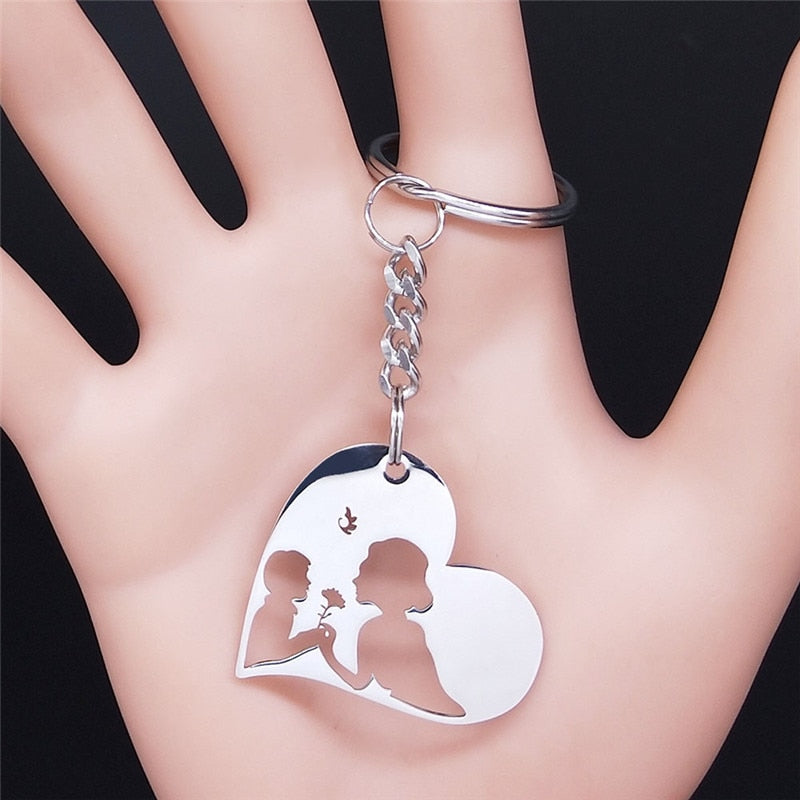 Family Stainless Steel Silver Color Chain Jewelry