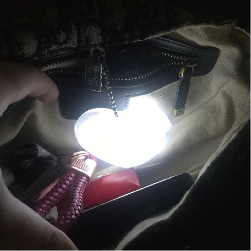 Purse Handbag Light Heart Shaped Sensor LED Bag