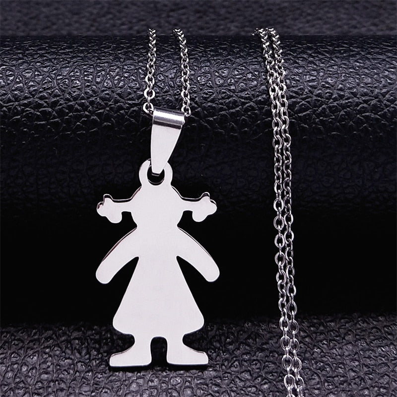 Figures Stainless Steel Necklaces