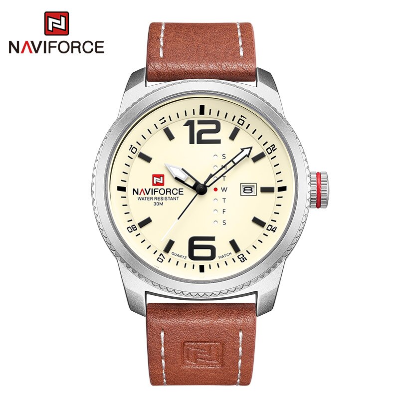 Male Watches Casual Sport Day and Date Display Quartz Wristwatch