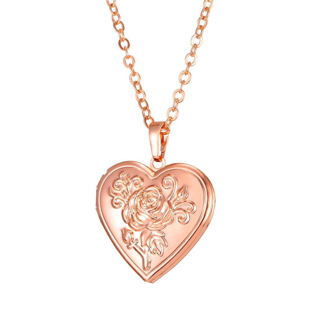 Openable Heart Locket Necklace