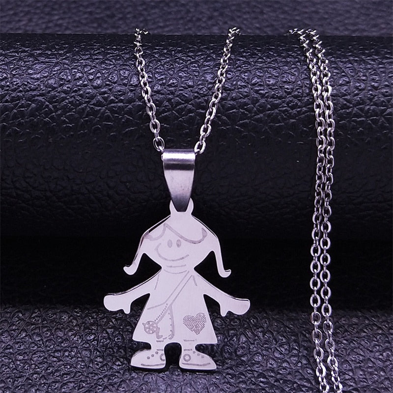 Figures Stainless Steel Necklaces