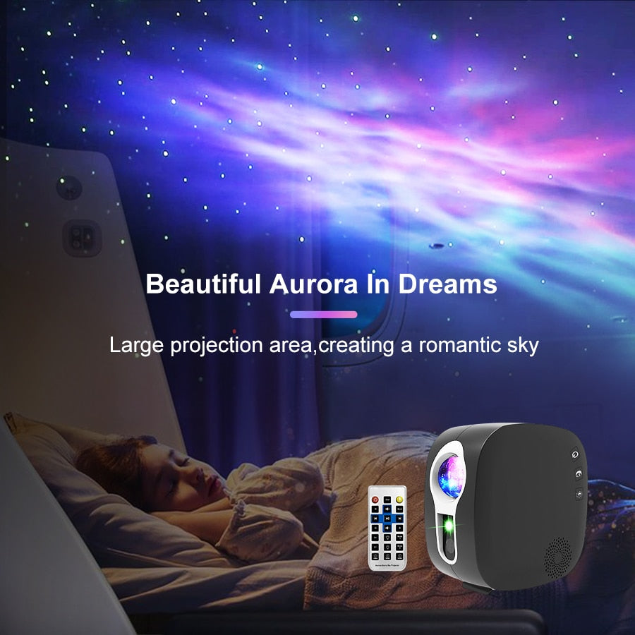 APP Controlled WiFi Galaxy Star Projector Night Light