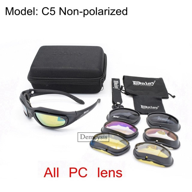 Polarized Sunglasses with 4 Lens