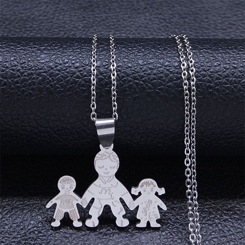 Figures Stainless Steel Necklaces