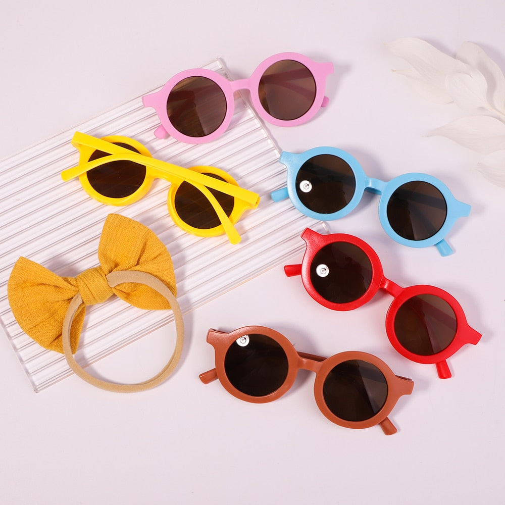 2Pcs/ Kids Headband & Sunglasses