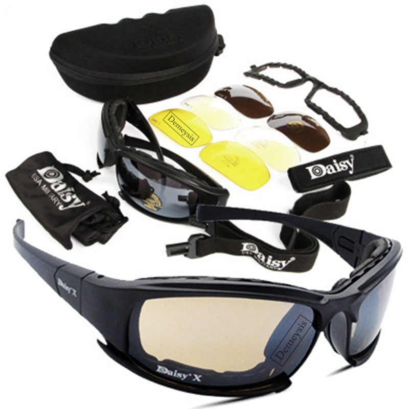 Polarized Sunglasses with 4 Lens