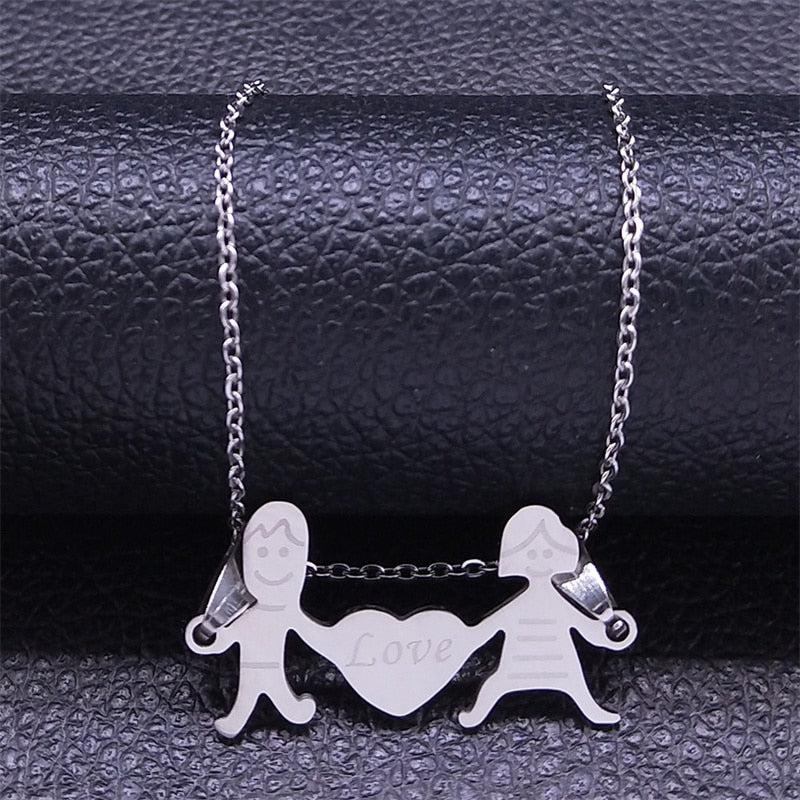 Figures Stainless Steel Necklaces