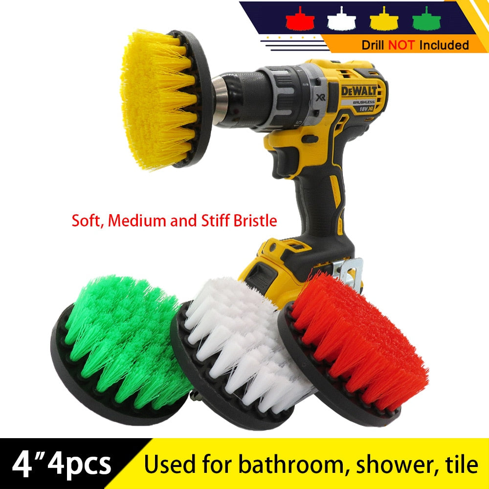 4pcs Electric Cleaning Brush drill kit